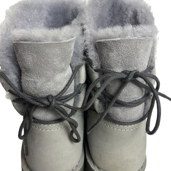 Ugg Suede Back-Lace Naiyah Women's Boots Grey - Size 7 - Picture 3 of 6